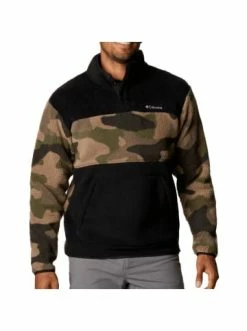 Billig 💯 Outdoor & Sport Columbia Freizeit Sweatshirts Rugged Ridge HZ Fleece Sherpa Half Snap Khaki Günstig Kaufen 🔥