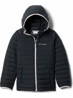 Auslauf ✨ Bekleidung Columbia Kapuzenjacke Powder Lite 👧 Girls In Black Günstig Kaufen 😉