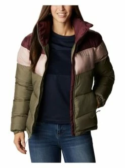 Auslauf 🎉 Bekleidung Columbia Winterjacke "Col Block" In Khaki/ Rosa/ Rot Günstig Kaufen 😍
